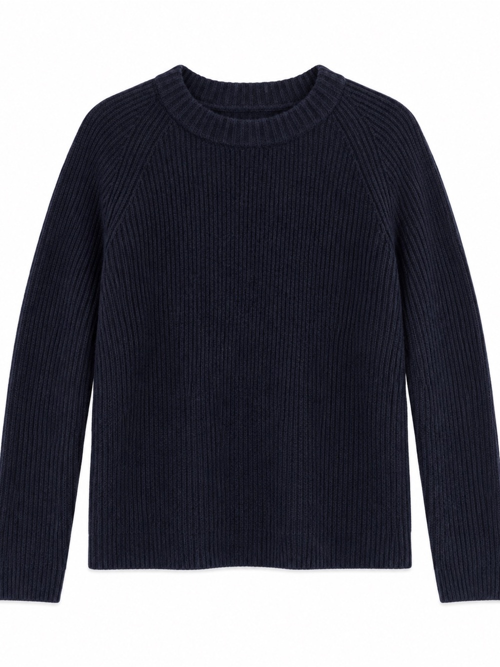 Quince Fisherman Crewneck Sweater Womens M Navy Excellent Mongolian Cashmere - Picture 2 of 7